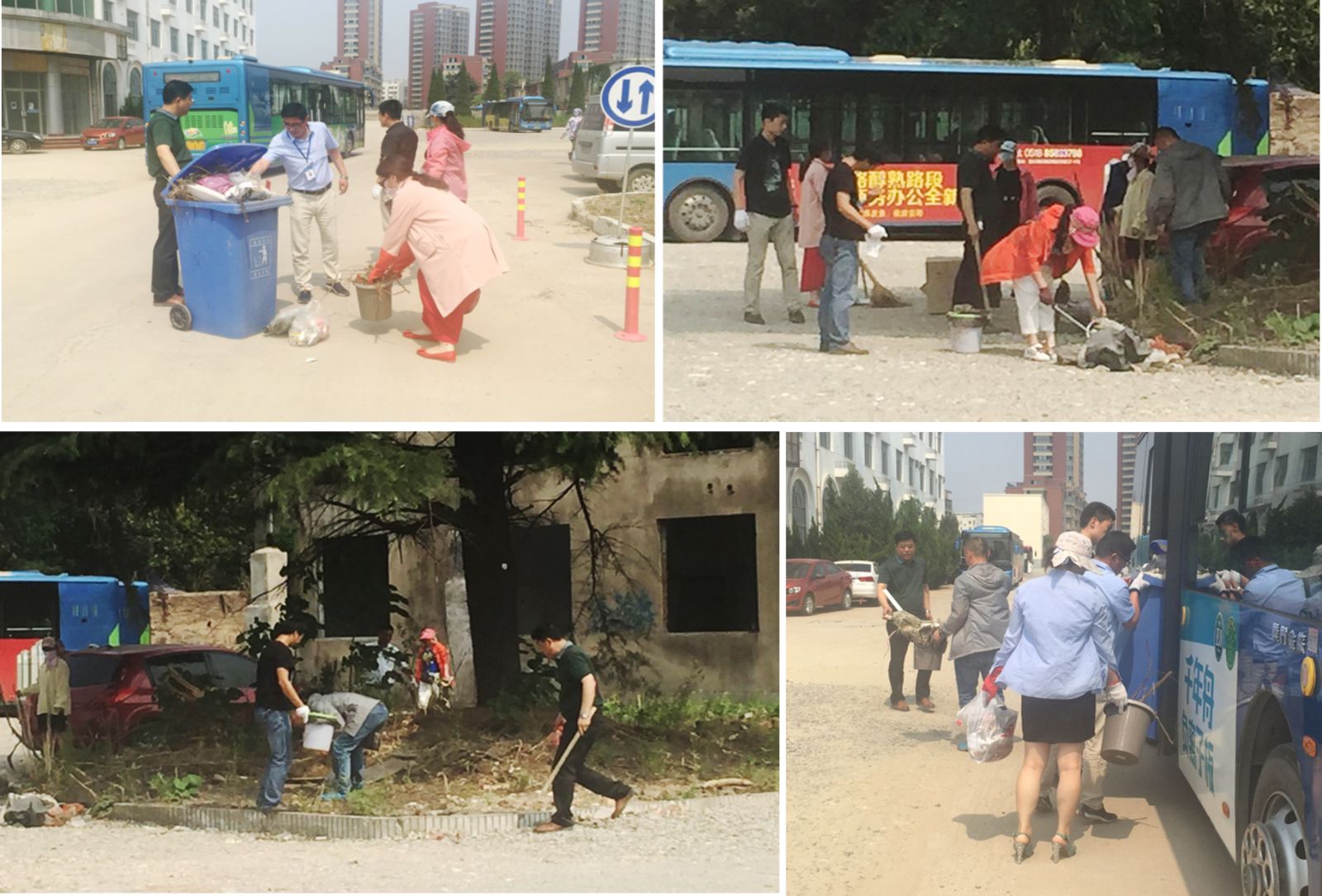 公交新浦公司黨支部開展“迎七一，共創(chuàng)國家衛(wèi)生城市”活動